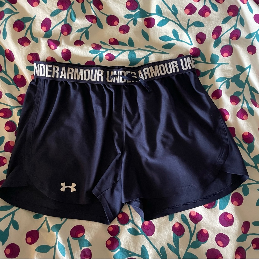 Under Armour Navy Blue Athletic Shorts